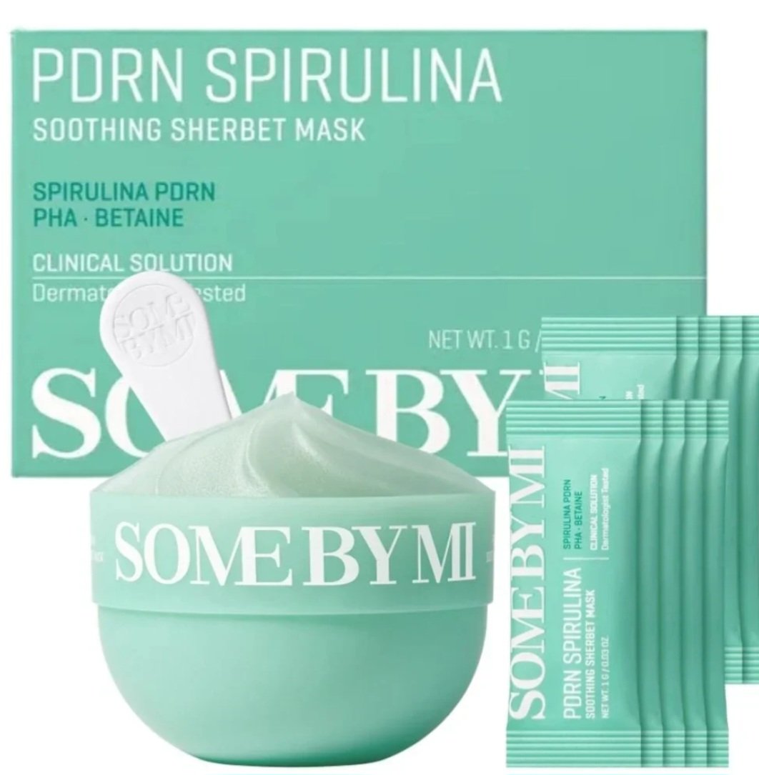 SOME BY MI PDRN Spirulina Soothing Sherbet Mask (10 Sheets)