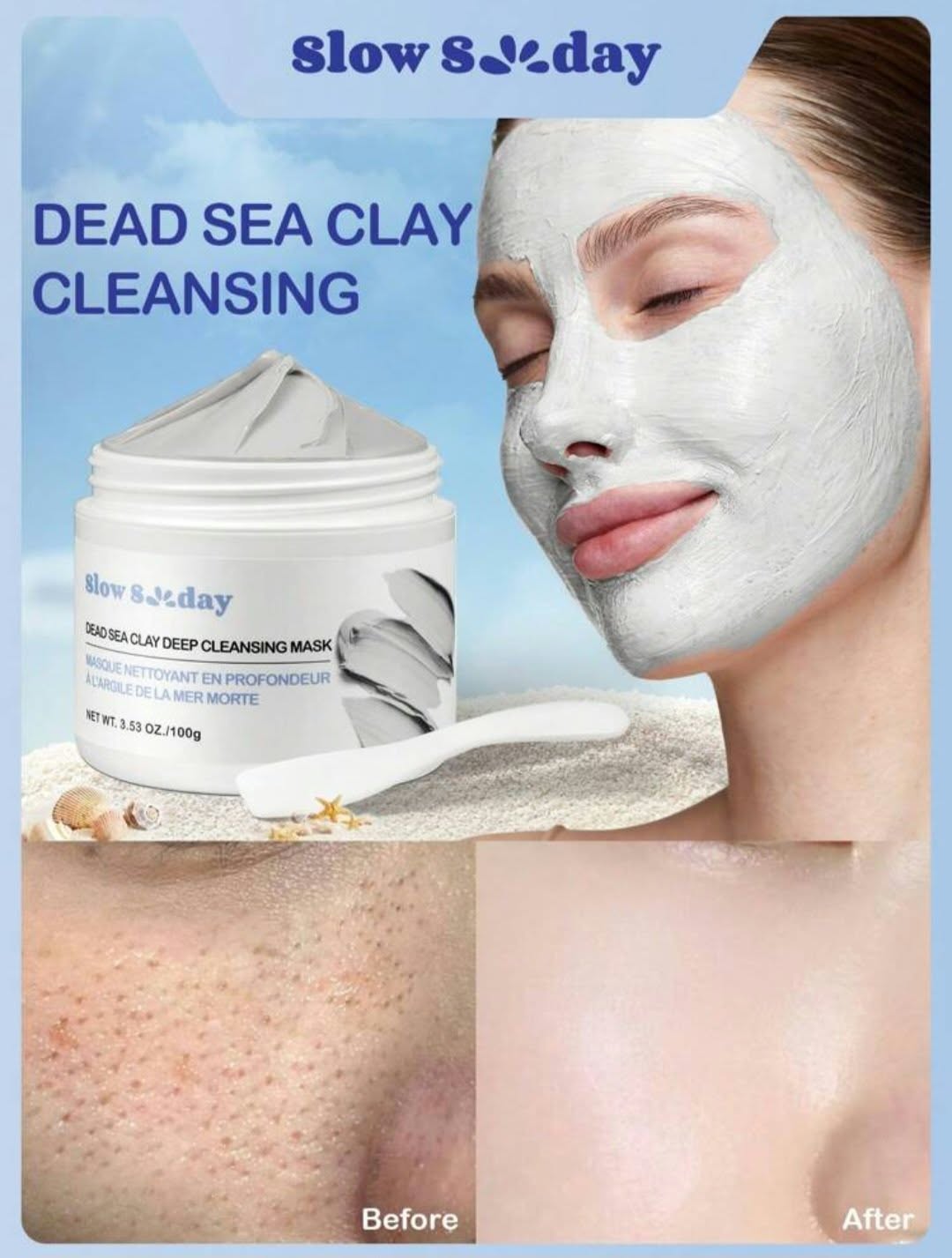 Glow Soday Dead Sea Clay Deep Cleansing Mask 100g