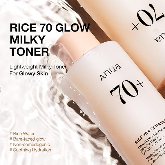 ANUA RICE 70 GLOW MILKY TONER 250ml