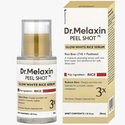 Dr. Melaxin Peel Shot PS Glow White Rice Serum 30ml