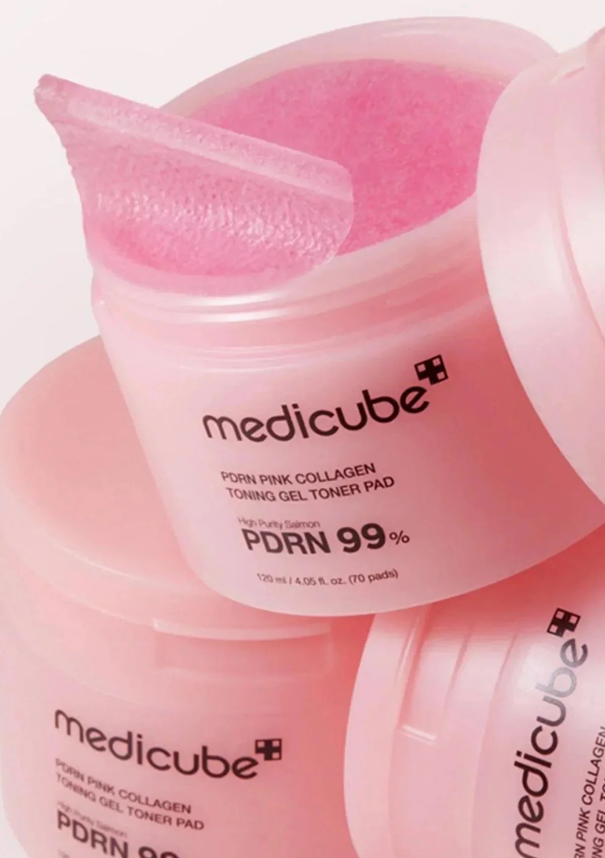 MEDICUBE – PDRN PINK COLLAGEN TONING GEL TONER PAD