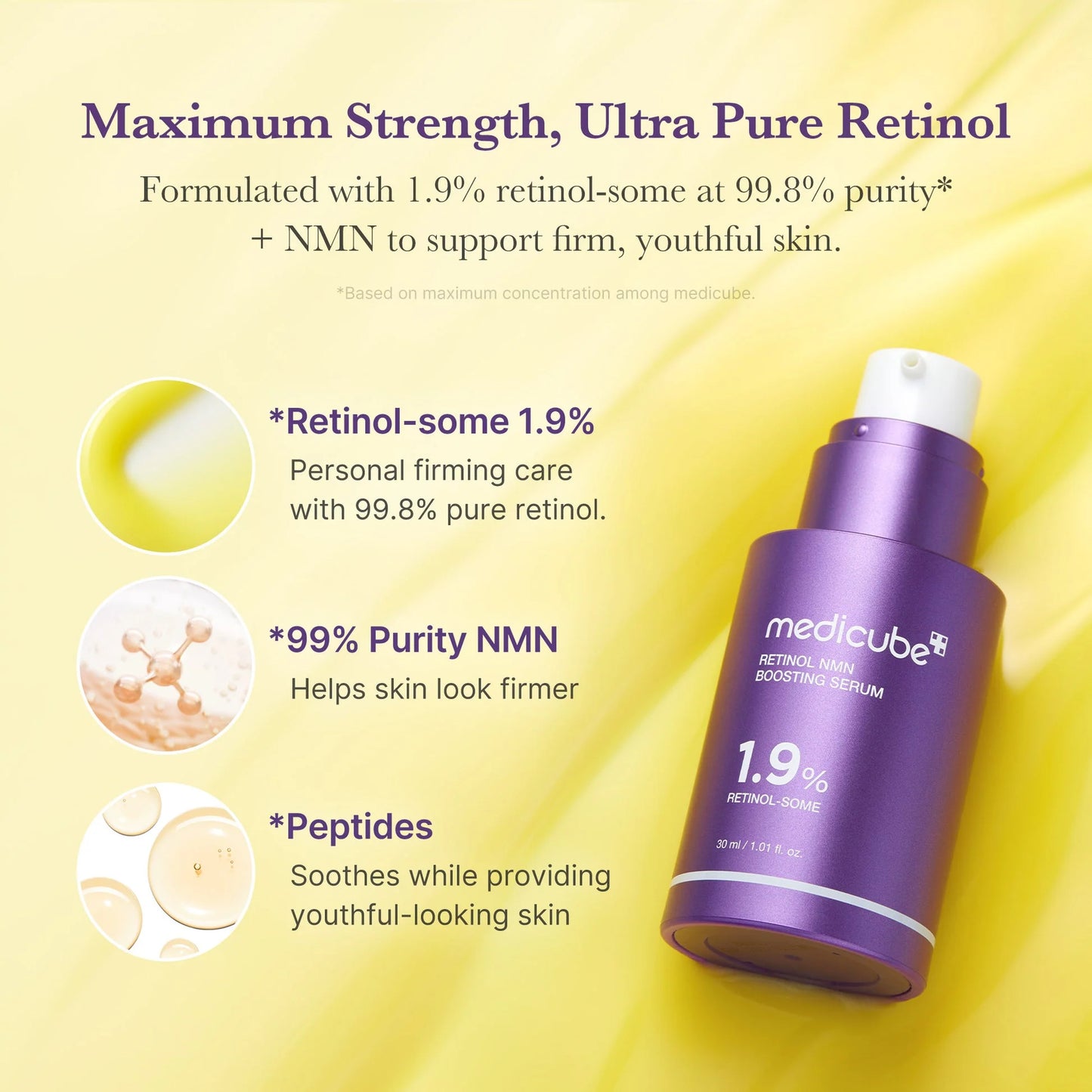 MEDICUBE RETINOL NMN BOOSTING SERUM 30ML