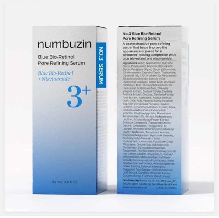 numbuzin No.3 Blue Bio-Retinol Pore Refining Serum