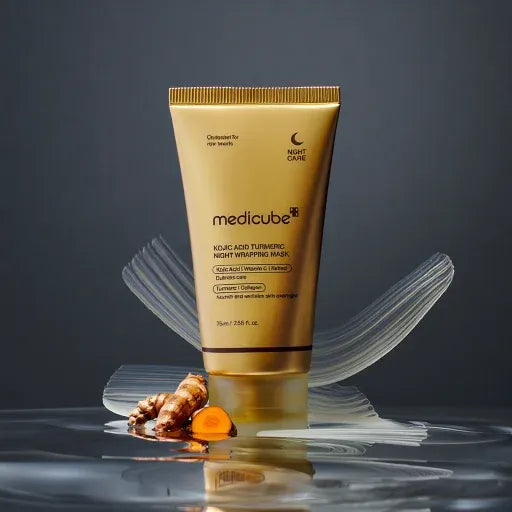 MEDICUBE KOJIC ACID TURMERIC NIGHT WRAPPING MASK – 75ML