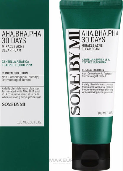 SOME BY MI AHA.BHA.PHA 30 Days Miracle Acne Clear Foam