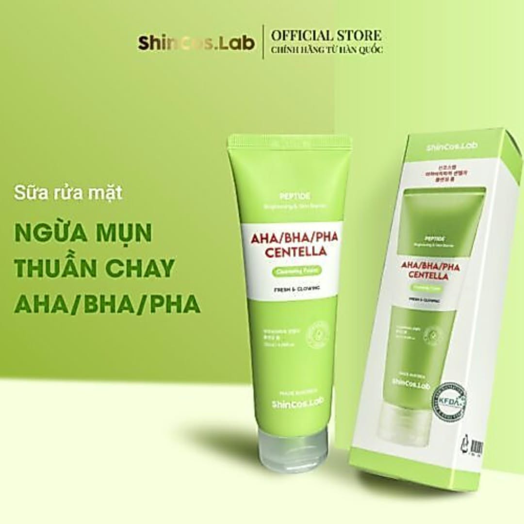 ShinCos.Lab AHA/BHA/PHA Centella Cleansing Foam 120ml