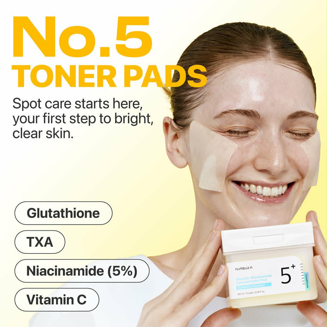 numbuzin No.5 Glutathione Vitamin Concentrated Toner Pads
