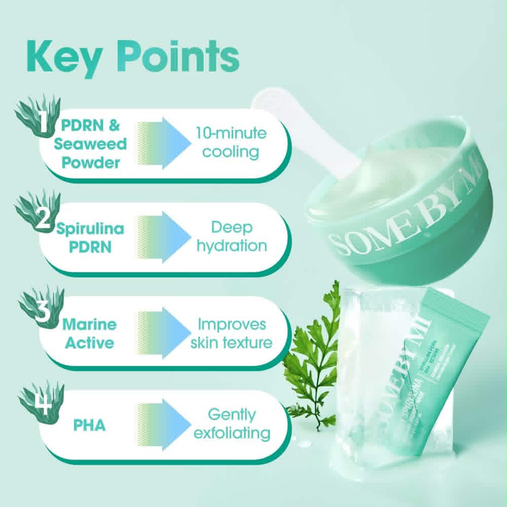 SOME BY MI PDRN Spirulina Soothing Sherbet Mask (10 Sheets)