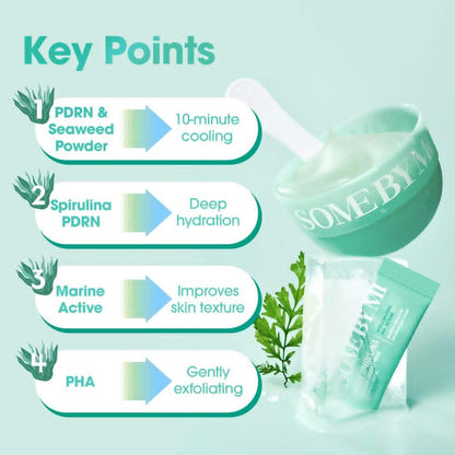 SOME BY MI PDRN Spirulina Soothing Sherbet Mask (10 Sheets)