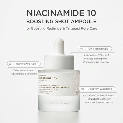 SKIN1004 Madagascar Centella Niacinamide 10 Boosting Shot Ampoule (30ml)