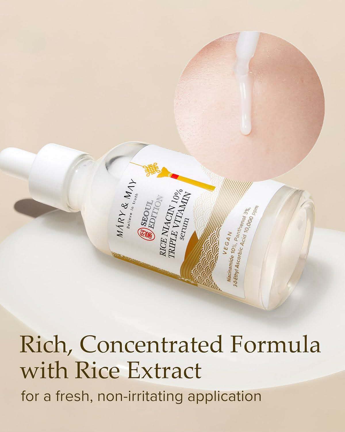 Mary & May Seoul Edition Rice Niacin 10% Triple Vitamin Serum