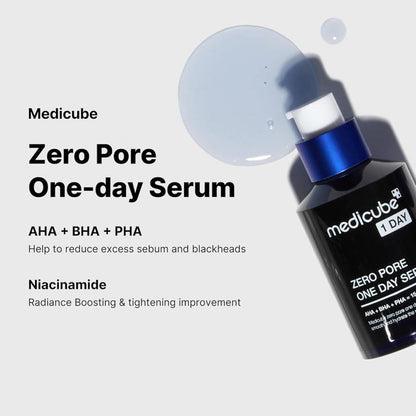 MEDICUBE ZERO PORE ONE DAY SERUM, 1.0 FL OZ (30 ML)