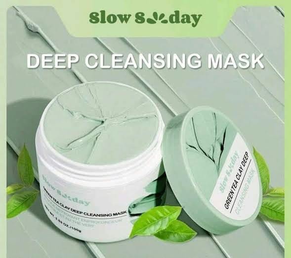 Glow Soday Green Tea Clay Deep Cleansing Mask 100g