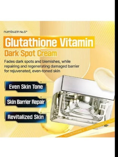 numbuzin No.5+ Glutathione Vitamin Dark Spot Cream