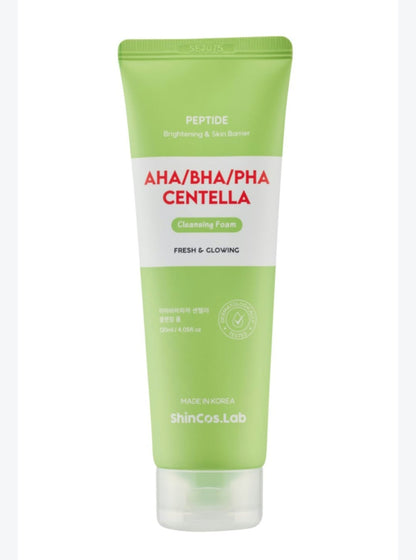 ShinCos.Lab AHA/BHA/PHA Centella Cleansing Foam 120ml