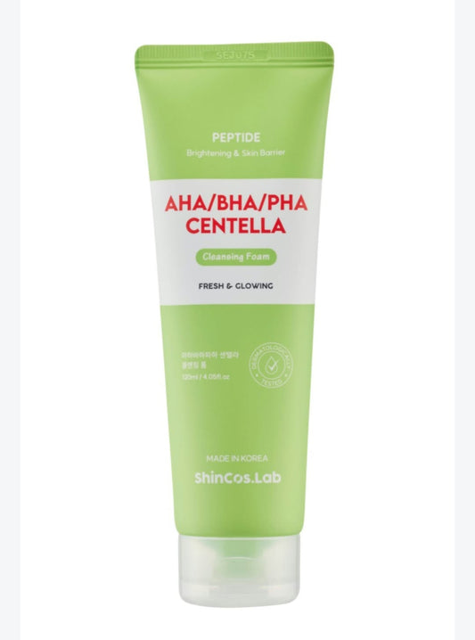 ShinCos.Lab AHA/BHA/PHA Centella Cleansing Foam 120ml