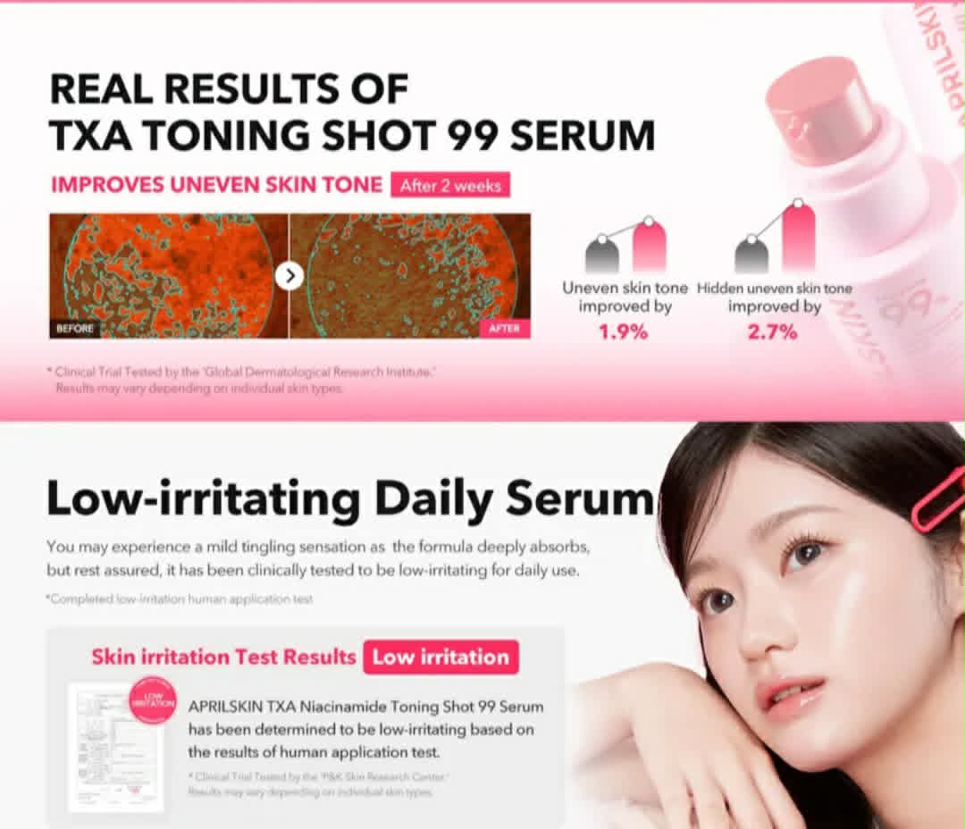 APRILSKIN TXA Niacinamide Toning Shot 99 Serum