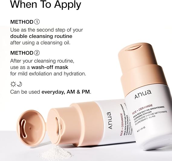ANUA Rice Enzyme Brightening Cleansing Powder 40g
