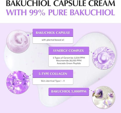 EQQUALBERRY Bakuchiol Plumping Capsule Cream 50ml