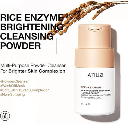ANUA Rice Enzyme Brightening Cleansing Powder 40g