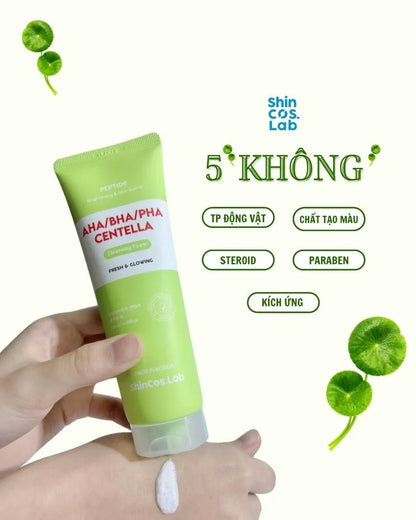 ShinCos.Lab AHA/BHA/PHA Centella Cleansing Foam 120ml