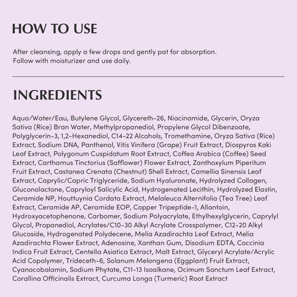 Eqqualberry Purple Pdrn Pore Minimising Serum 30ml