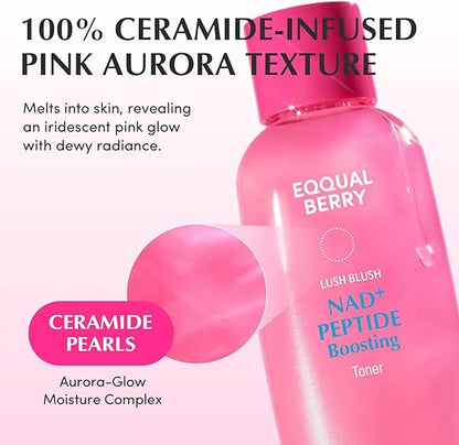 EQQUALBERRY LUSH BLUSH NAD+ PEPTIDE Boosting Toner 150ML