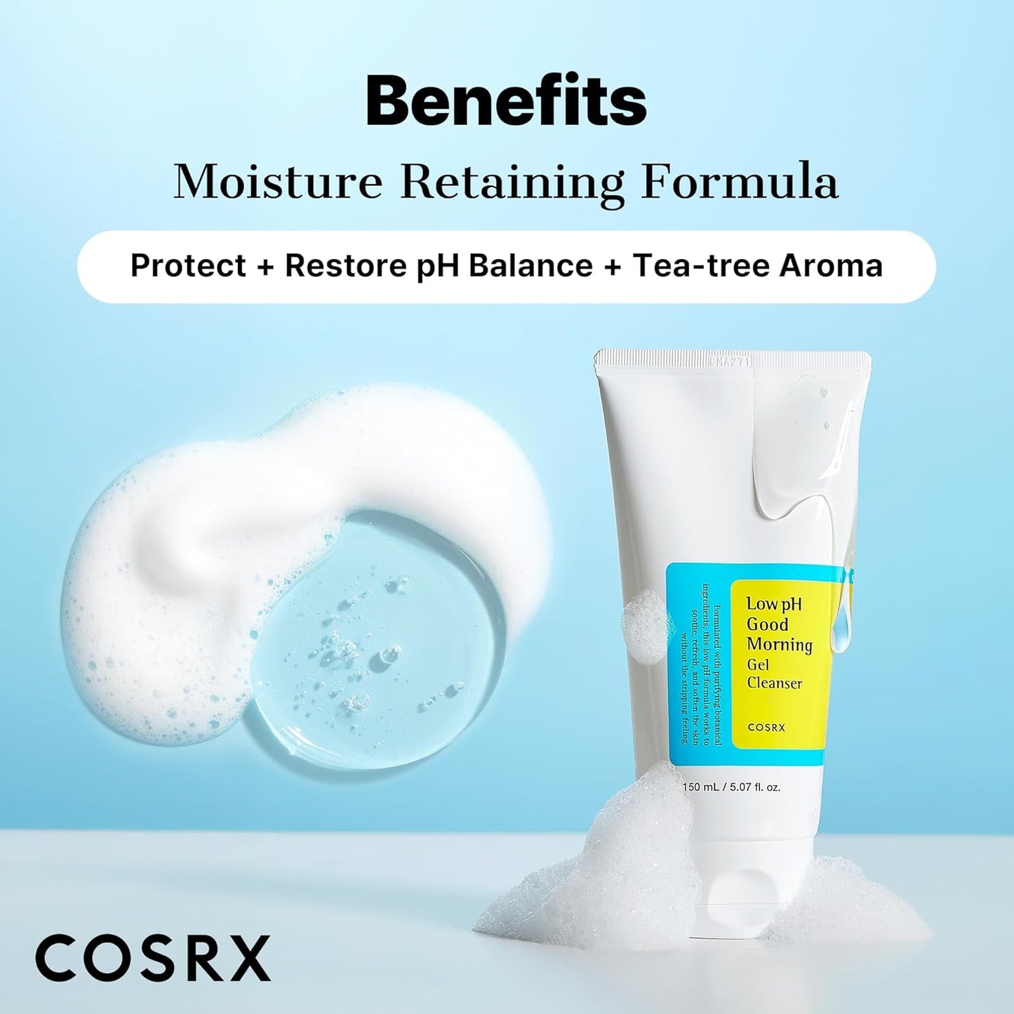 Cosrx Low Ph Good Morning Gel Cleanser, 150Ml