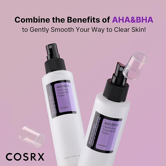 cosrx aha bha clarifying treatment toner 150ml