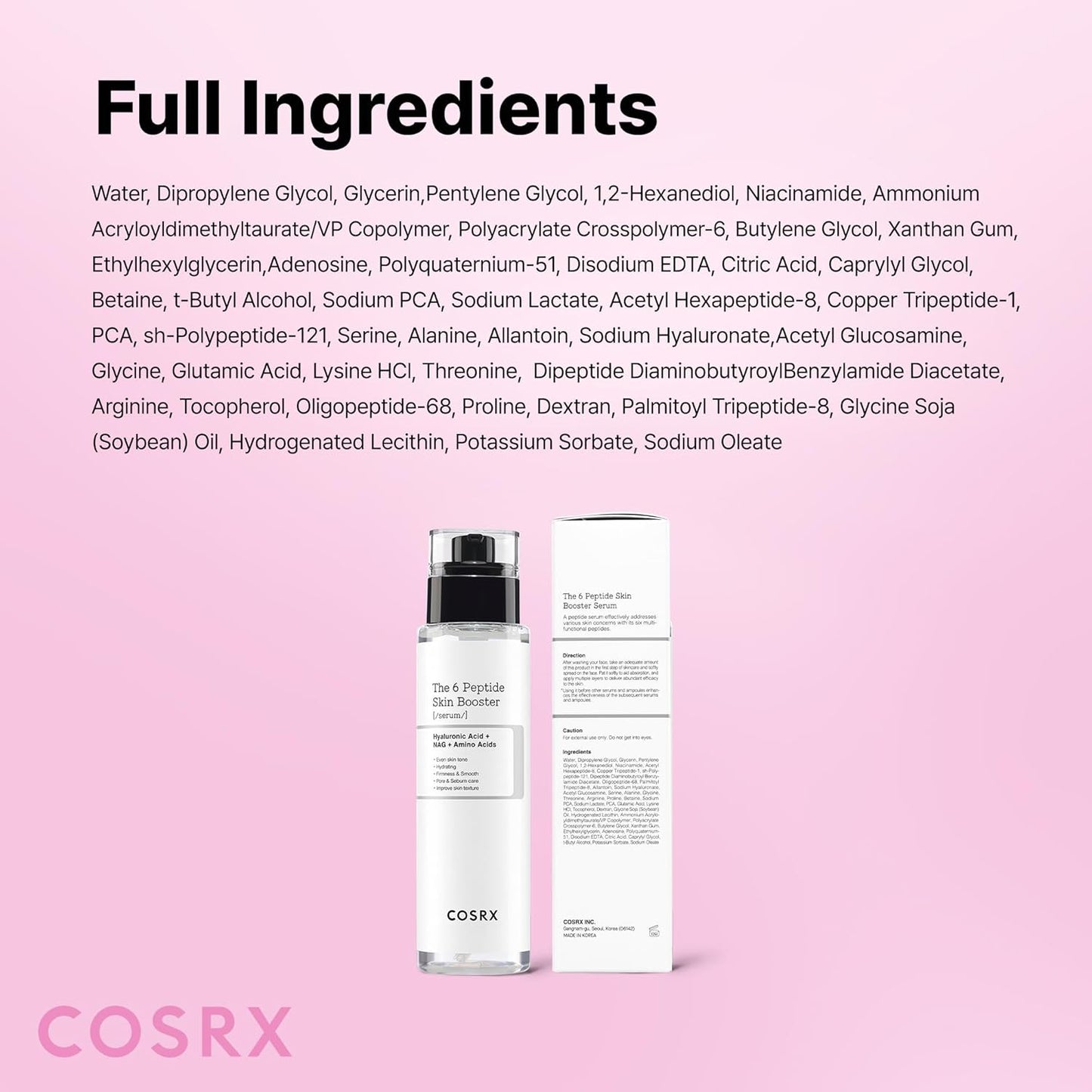 cosrx the 6 peptide skin booster serum