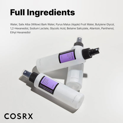 cosrx aha bha clarifying treatment toner 150ml
