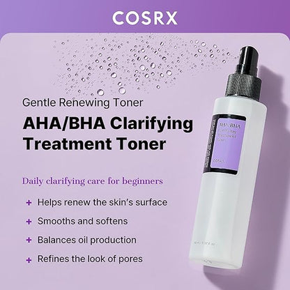 cosrx aha bha clarifying treatment toner 150ml