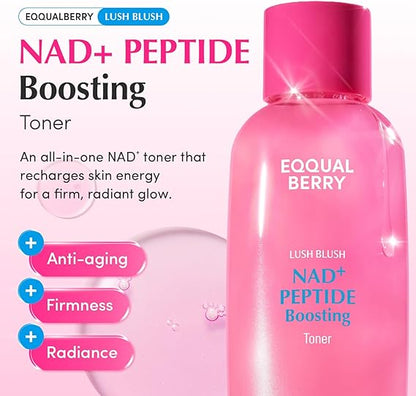 EQQUALBERRY LUSH BLUSH NAD+ PEPTIDE Boosting Toner 150ML