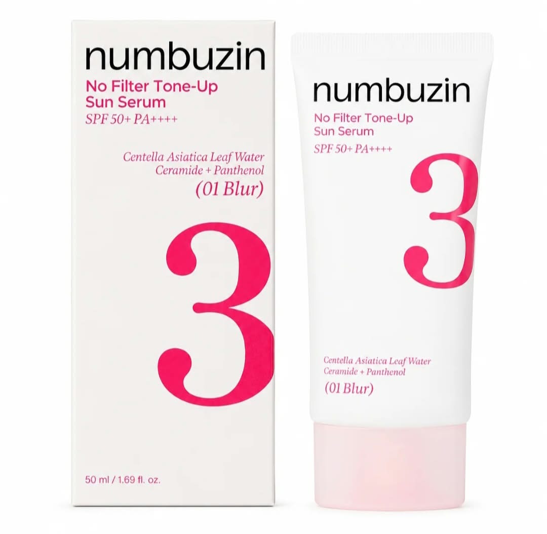 numbuzin No.3 No Filter Tone-Up Sun Serum SPF50+ PA++++ (01 Blur)