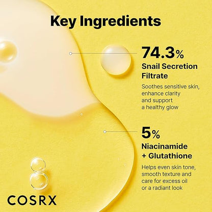 Cosrx Eye Cream Advanced Snail Radiance Dual Essence 80ml