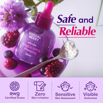 Eqqual Berry Deep Cera Bakuchiol Plumping Serum 30ml