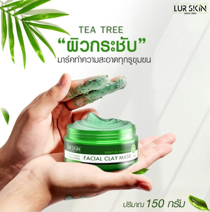 LUR SKIN Tea Tree Facial Clay Mask 150g
