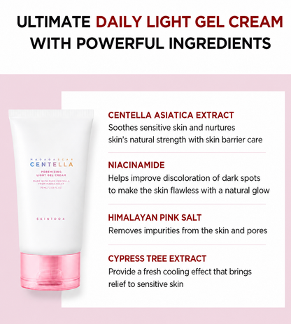 Light Gel Moisturizer / Pore Care Gel Cream