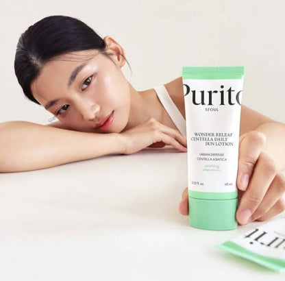 PURITO SEOUL Wonder Releaf Centella Daily Sun Lotion SPF50+ PA++++ 60ml