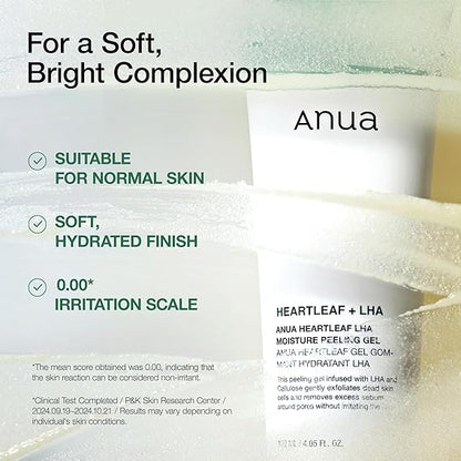 ANUA HEARTLEAF LHA MOISTURE PEELING GEL 120ml