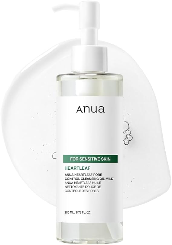 Anua Heartleaf Pore Cleansing Oil Mild for gentle makeup removal pore cleansing and sensitive skin