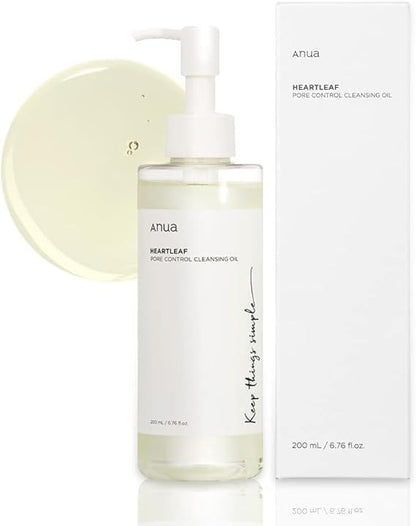 Anua Heartleaf Pore Control Cleansing Oil Korean makeup remover oil for pores blackheads and deep cleansing