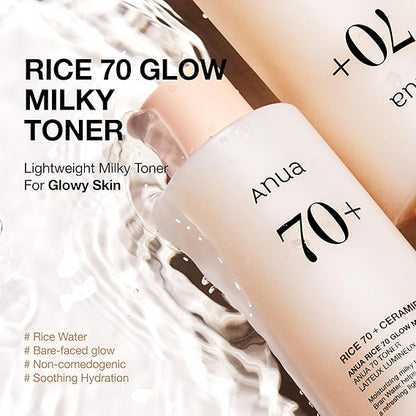 ANUA RICE 70 GLOW MILKY TONER 250ml
