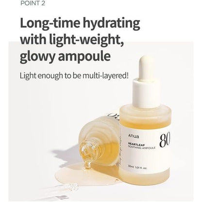 Anua Heartleaf 80% Soothing Ampoule - 30ml