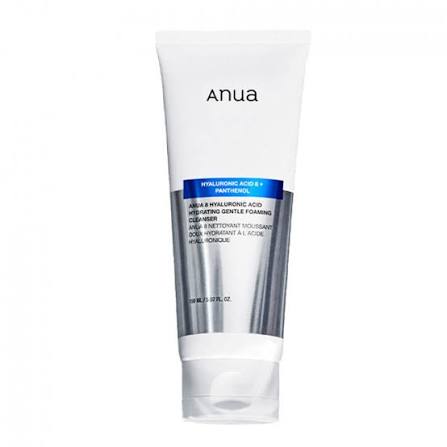 Anua Hyaluronic Acid 8 + Panthenol Hydrating Gentle Foaming Cleanser 150ml for gentle cleansing and deep hydration