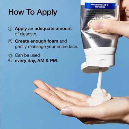 Anua Hyaluronic Acid 8 + Panthenol Hydrating Gentle Foaming Cleanser 150Ml