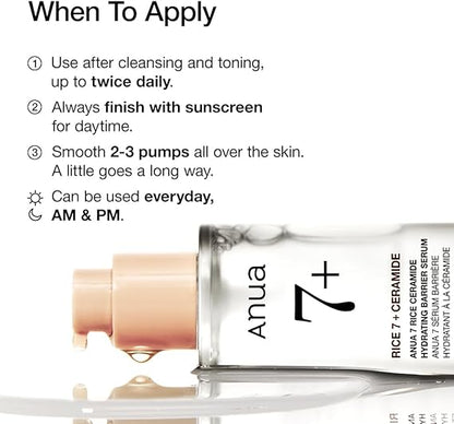 Anua 7 Rice Ceramide Hydrating Barrier Serum 50ml