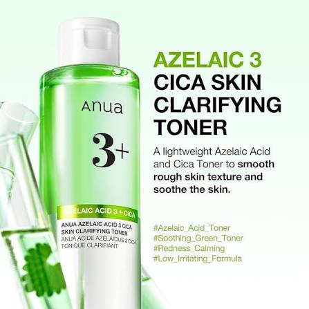 Anua Azelaic Acid 3 CICA Clarifying Toner 8.45 fl.oz