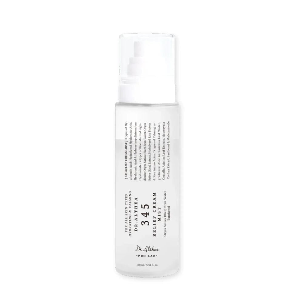 Dr. Althea 345 Relief Cream Mist Korean skincare spray for hydrated calm and refreshed skin