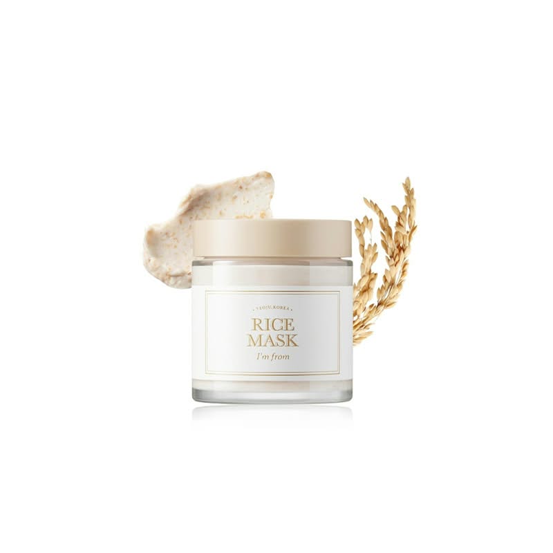 I'm From Rice Mask 110g Korean Wash-Off Face Mask with Rice Extract for Brightening and Hydration